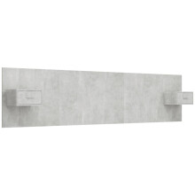 (concrete grey, One drawer) vidaXL Bed Headboard with Cabinets Bed Header Bed Cabinet Engineered Wood