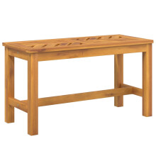 (80 x 35 x 45 cm) vidaXL Garden Bench Outdoor Bench Seat Wooden Bench Patio Solid Wood Acacia