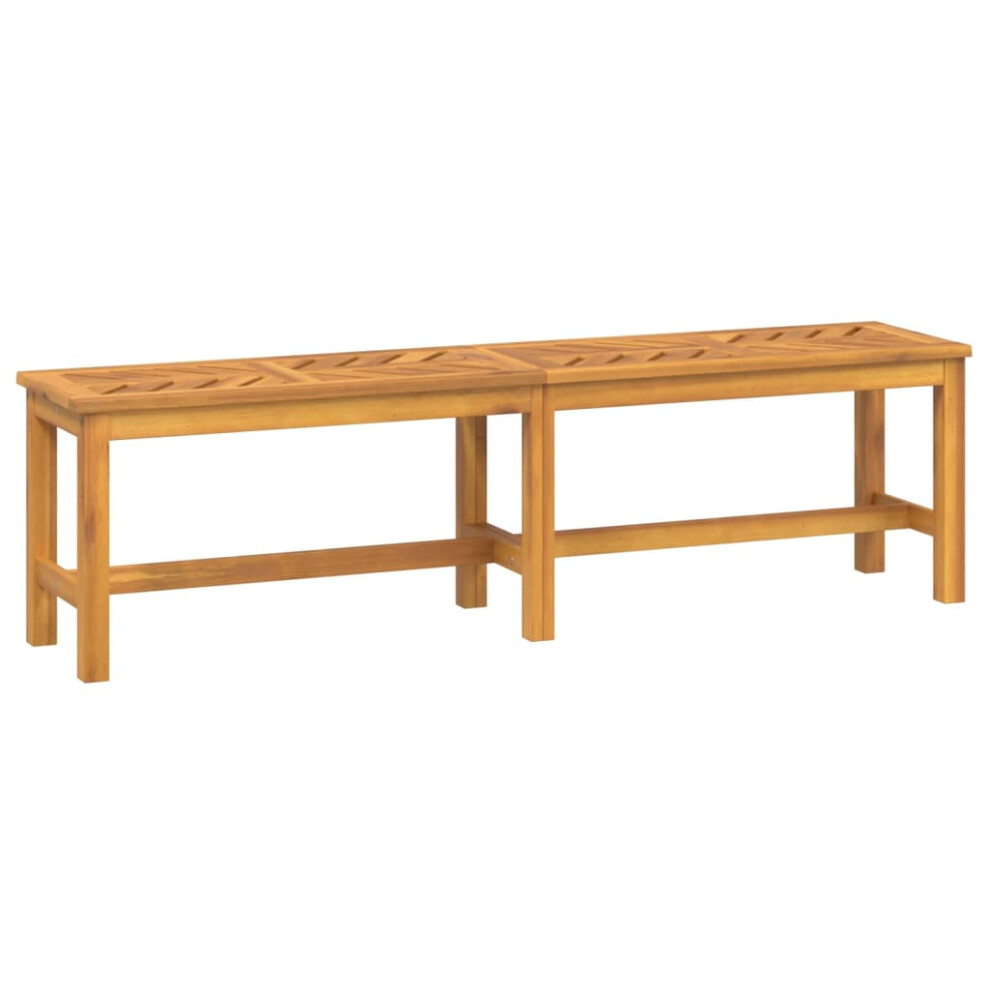 (150 x 35 x 45 cm) vidaXL Garden Bench Outdoor Bench Seat Wooden Bench Patio Solid Wood Acacia