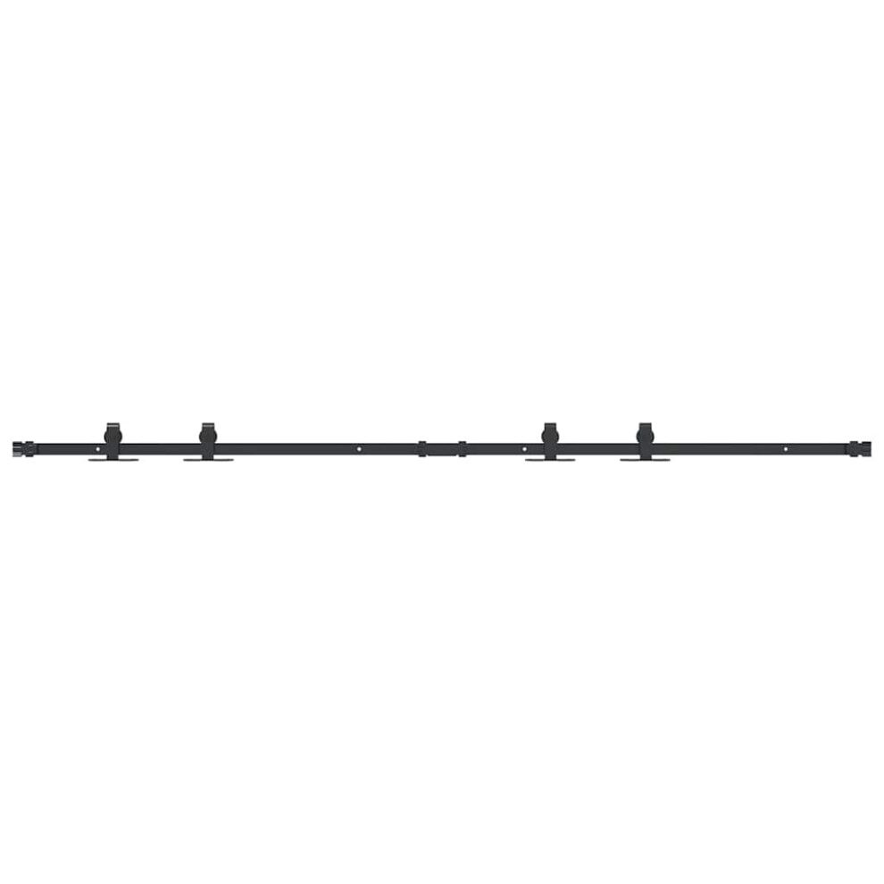 New Vidaxl (183 Cm) Mini Sliding Barn Door Kit Carbon Steel Set Multi Sizes Black/White