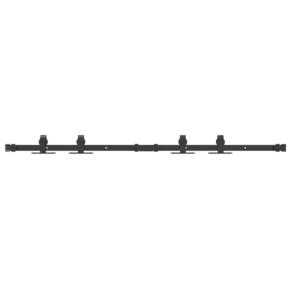 Vidaxl (122 Cm) Mini Sliding Barn Door Kit Carbon Steel Set Black/White Multi Sizes