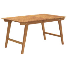 (150 x 90 x 75 cm) vidaXL Garden Table Outdoor Table Patio Dining Coffee Table Solid Wood Acacia
