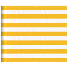 (yellow and white, 90 x 1000 cm) vidaXL Balcony Screen Outdoor Privacy Screen Fence Patio Screen Oxford Fabric