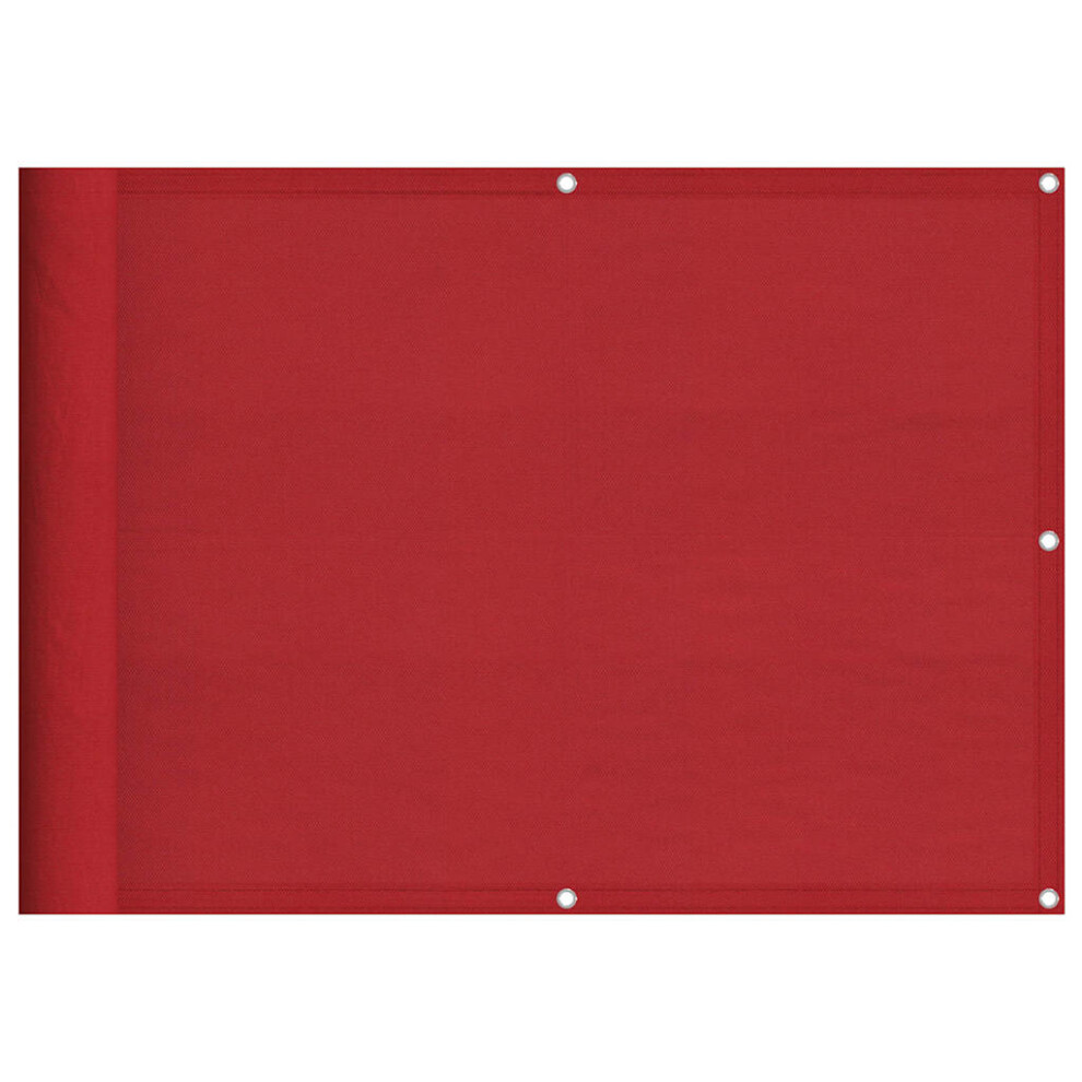 Vidaxl (Red, 75 X 700 Cm) Balcony Screen Outdoor Privacy Screen Fence Patio Screen Oxford Fabric