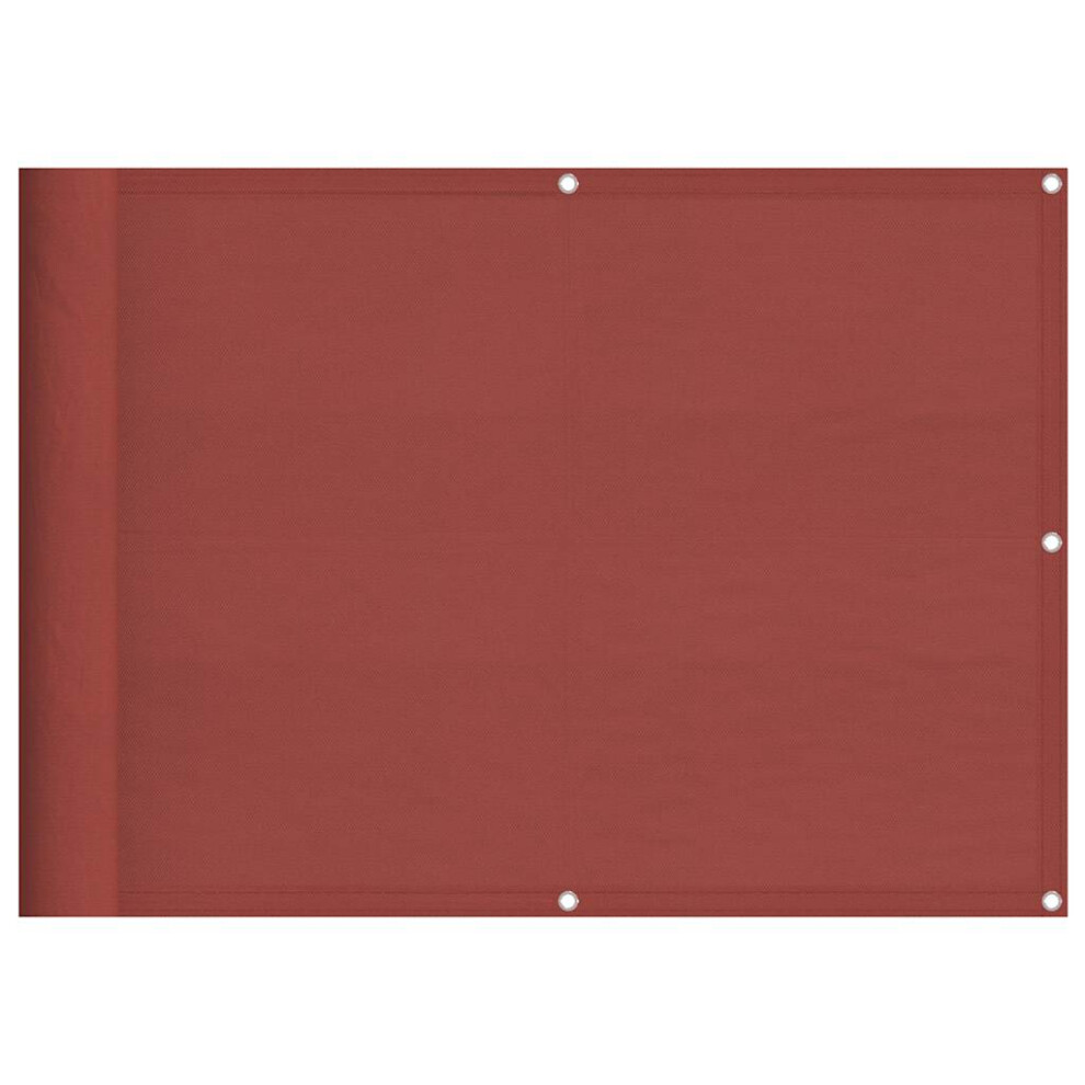 Vidaxl (Terracotta, 75 X 1000 Cm) Balcony Screen Outdoor Privacy Screen Fence Patio Screen Oxford Fabric
