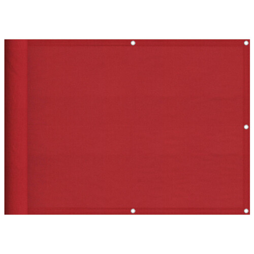 VidaXL vidaXL Balkon-Sichtschutz Rot 75x700 cm 100 % Polyester-Oxford 1