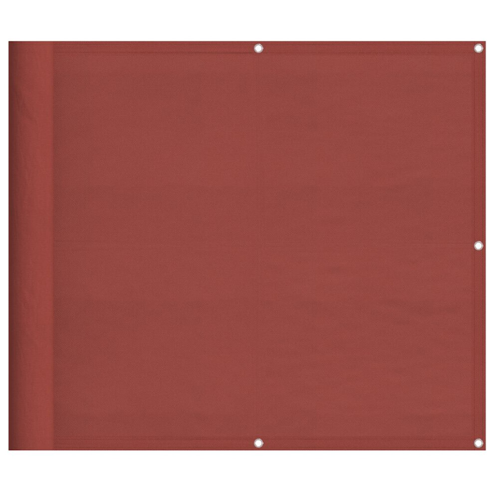 Vidaxl (Terracotta, 90 X 1000 Cm) Balcony Screen Outdoor Privacy Screen Fence Patio Screen Oxford Fabric