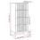 VidaXL (brown) vidaXL Highboard Engineered Wood Cupboard Cabinet Sideboard Multi Colours 4