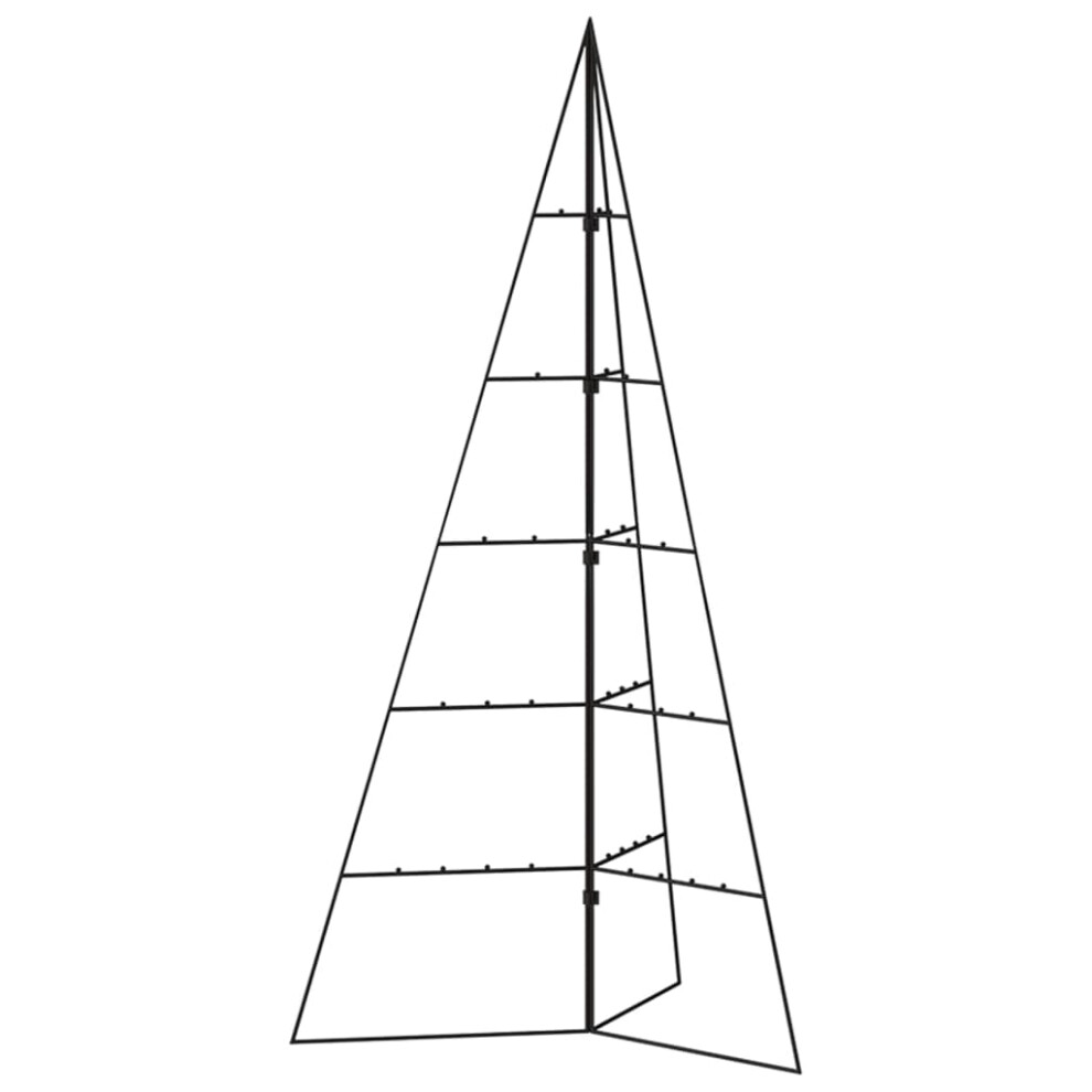 Vidaxl (100 Cm) Metal Christmas Tree Outdoor Artificial Xmas Tree For Decoration Black