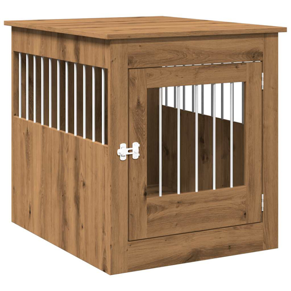 (artisan oak) vidaXL Dog Crate Furniture Pet Doghouse Dog Kennel Dog Cage Engineered Wood