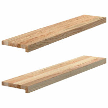 (100 x 20 x 2 cm) vidaXL Window Sills Window Ledge Window Board 2 pcs Untreated Solid Wood Oak