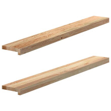 (120 x 15 x 2 cm) vidaXL Window Sills Window Ledge Window Board 2 pcs Untreated Solid Wood Oak