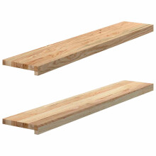 (110 x 20 x 2 cm) vidaXL Window Sills Window Ledge Window Board 2 pcs Untreated Solid Wood Oak