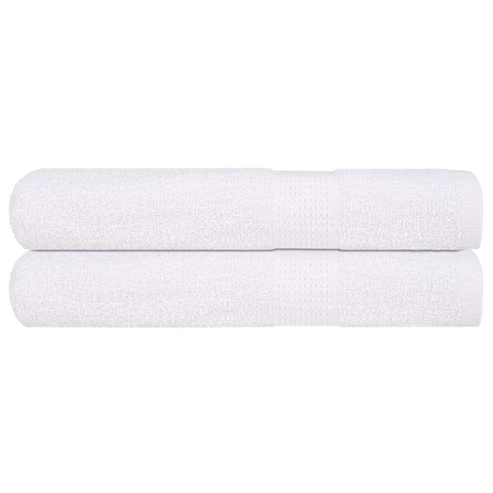 Vidaxl (White, 100 X 200 Cm) Towels Kitchen Tea Towel Dish Towel Wash Towel 360 Gsm 100% Cotton