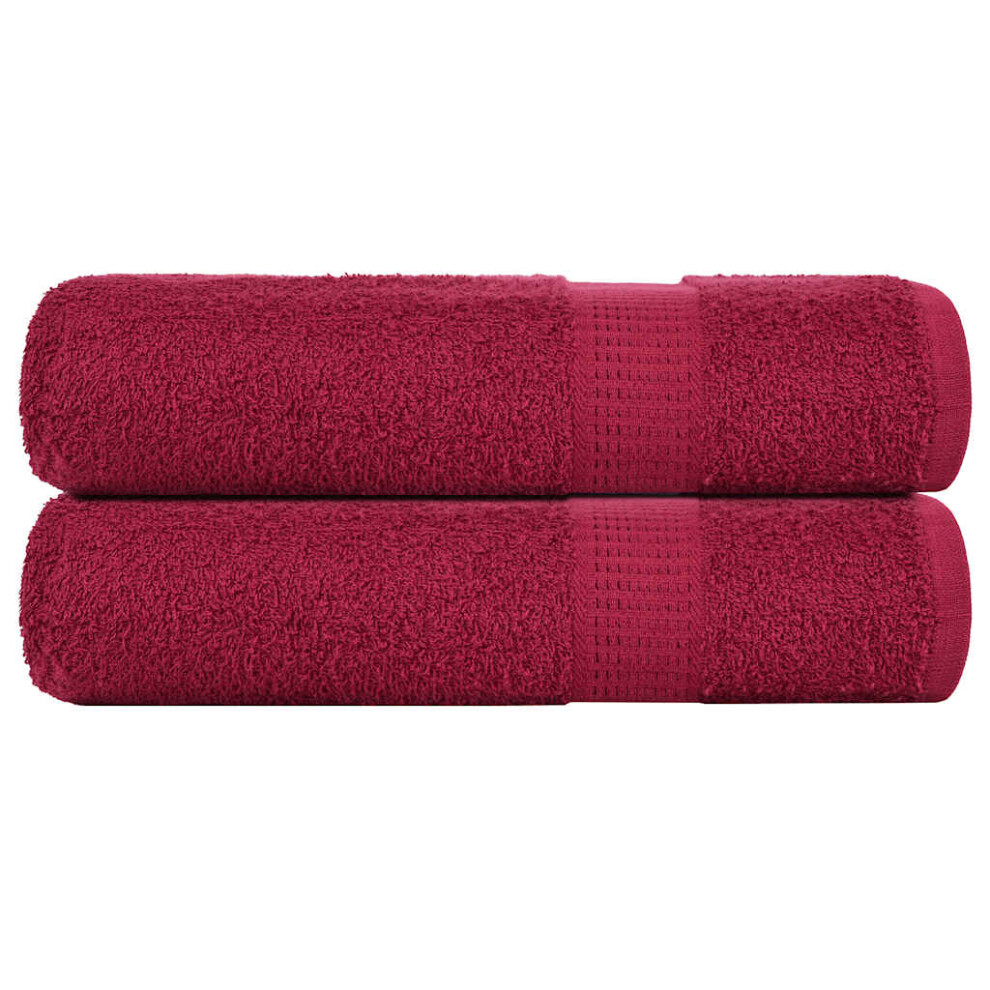 Vidaxl (Bordeaux, 70 X 140 Cm) Towels Kitchen Tea Towel Dish Towel Wash Towel 360 Gsm 100% Cotton