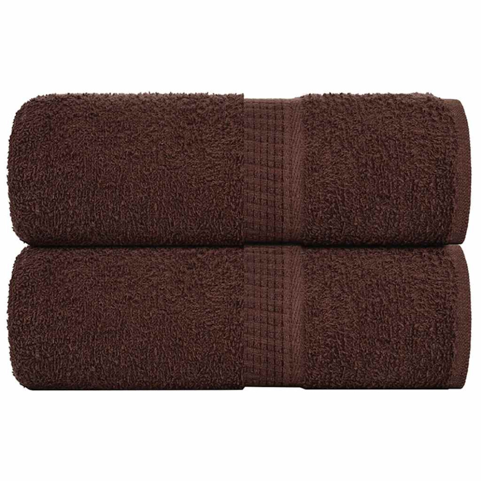 Vidaxl (Brown, 30 X 30 Cm) Towels Kitchen Tea Towel Dish Towel Wash Towel 360 Gsm 100% Cotton