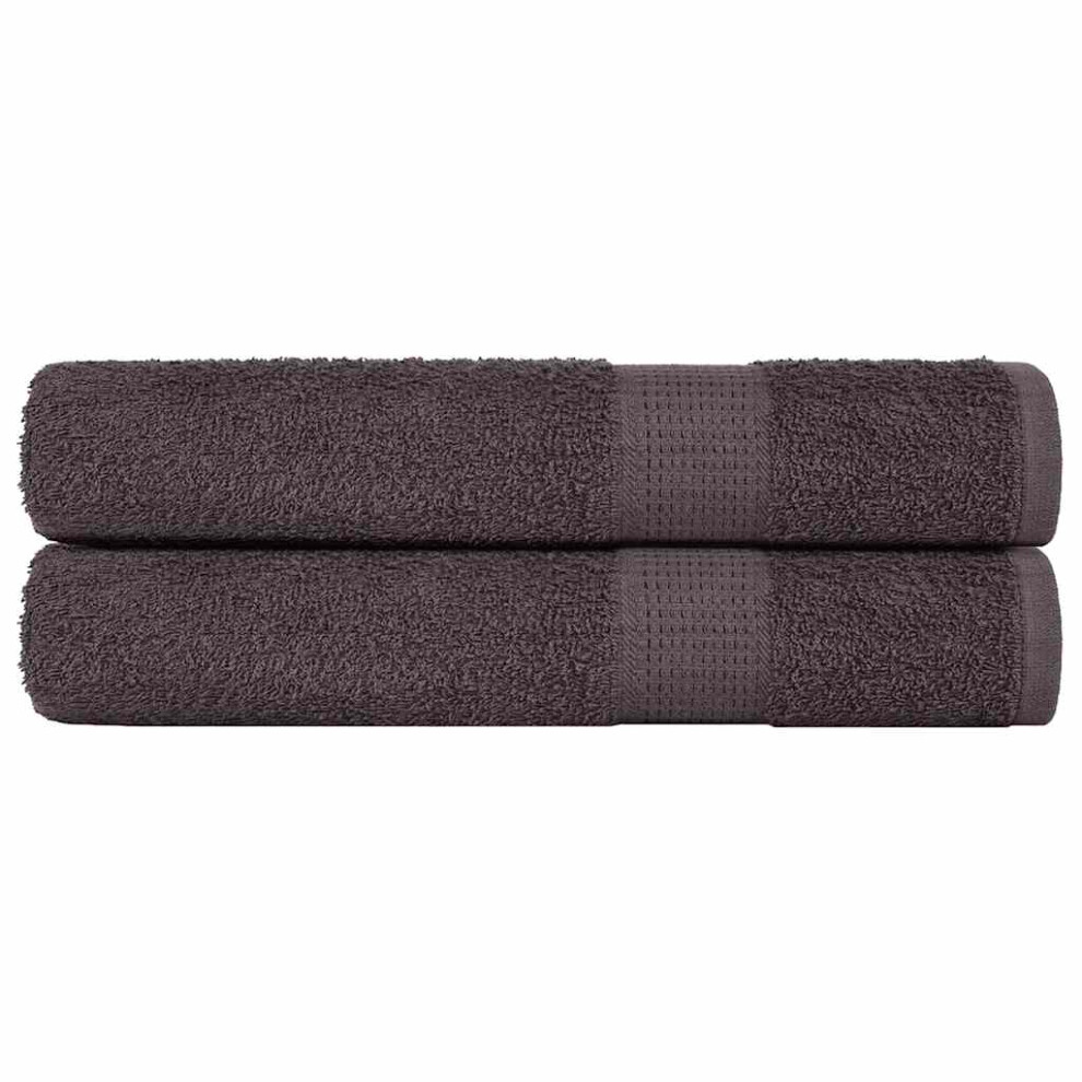 Vidaxl (Anthracite, 80 X 200 Cm) Towels Kitchen Tea Towel Dish Towel Wash Towel 360 Gsm 100% Cotton