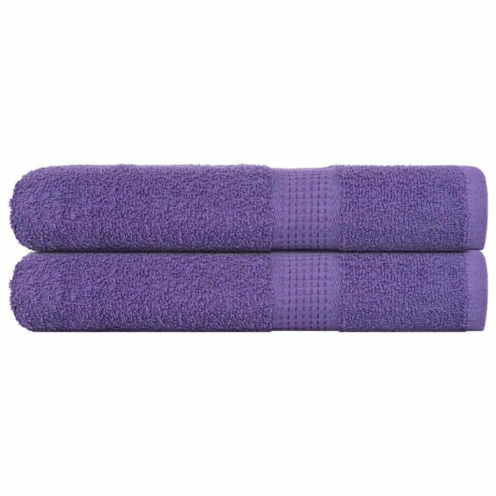 Vidaxl (Purple, 100 X 200 Cm) Towels Kitchen Tea Towel Dish Towel Wash Towel 360 Gsm 100% Cotton