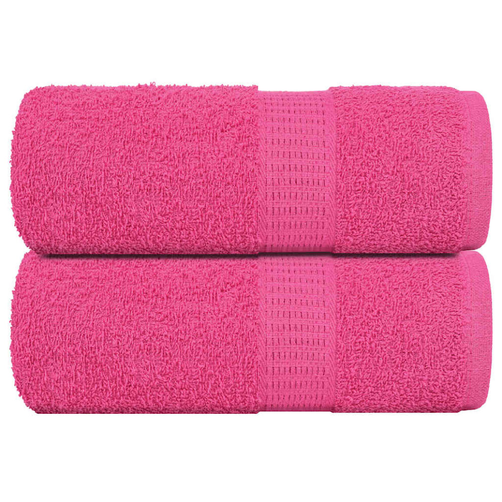 Vidaxl (Pink, 30 X 30 Cm) Towels Kitchen Tea Towel Dish Towel Wash Towel 360 Gsm 100% Cotton