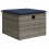 VidaXL vidaXL 9-tlg. Garten-Sofagarnitur mit Kissen Grau Poly Rattan 6