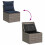 VidaXL vidaXL 9-tlg. Garten-Sofagarnitur mit Kissen Grau Poly Rattan 8