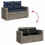 VidaXL vidaXL 9-tlg. Garten-Sofagarnitur mit Kissen Grau Poly Rattan 10