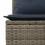 VidaXL vidaXL 9-tlg. Garten-Sofagarnitur mit Kissen Grau Poly Rattan Akazie 11