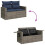 VidaXL vidaXL 9-tlg. Garten-Sofagarnitur mit Kissen Grau Poly Rattan Akazie 10