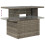 VidaXL vidaXL 9-tlg. Garten-Sofagarnitur mit Kissen Grau Poly Rattan 10