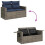 VidaXL vidaXL 9-tlg. Garten-Sofagarnitur mit Kissen Grau Poly Rattan 9