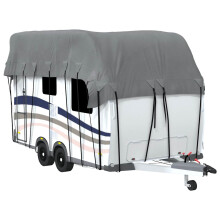 (600 x 300 cm) vidaXL Caravan Roof Cover Sun Canopy Top Protection Grey Non-woven Fabric