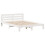 VidaXL (140 x 200 cm) vidaXL Bed Frame without Mattress Bed Base Bedstead White Solid Wood Pine 5