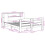 VidaXL (140 x 200 cm) vidaXL Bed Frame without Mattress Bed Base Bedstead White Solid Wood Pine 4