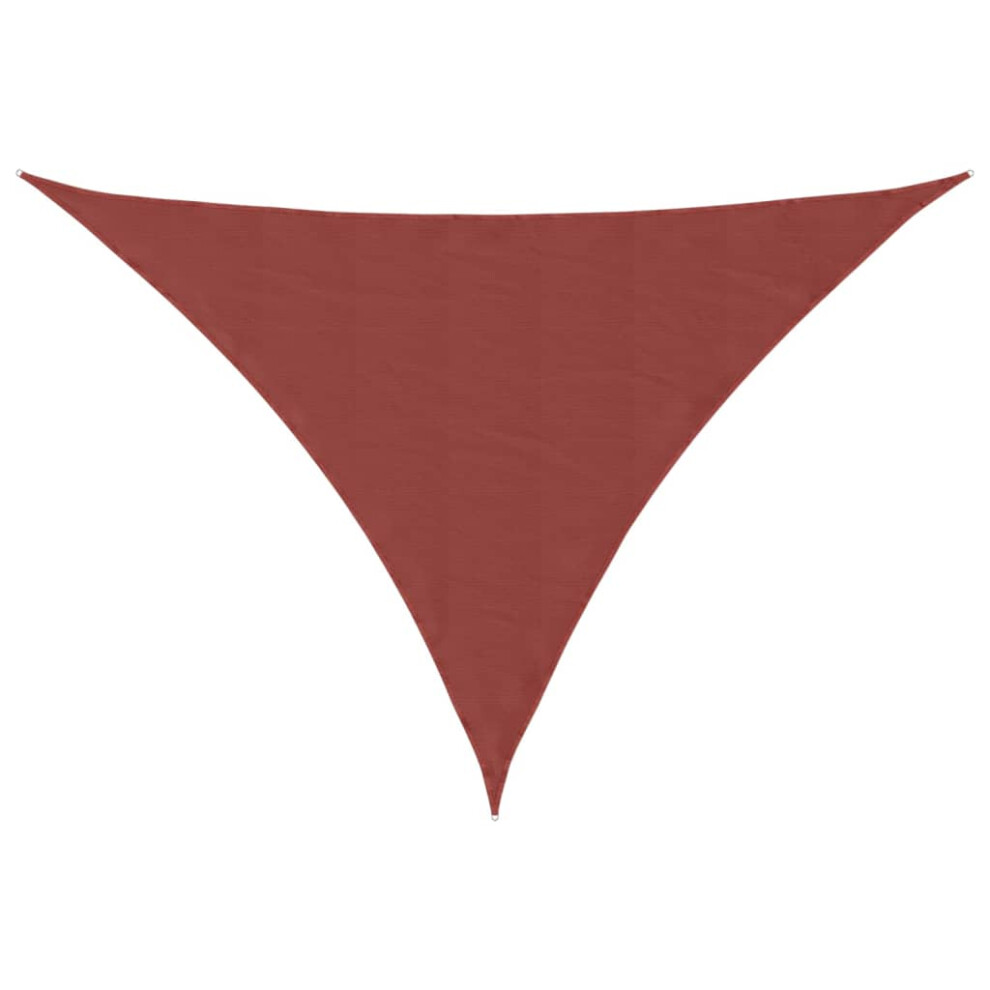 Vidaxl (Terracotta, 4 X 5 X 5 M) Sunshade Sail Oxford Fabric Triangular Shade Sail Sunscreen Canopy