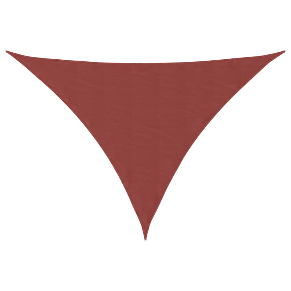 Vidaxl (Terracotta, 5 X 6 X 6 M) Sunshade Sail Oxford Fabric Triangular Shade Sail Sunscreen Canopy