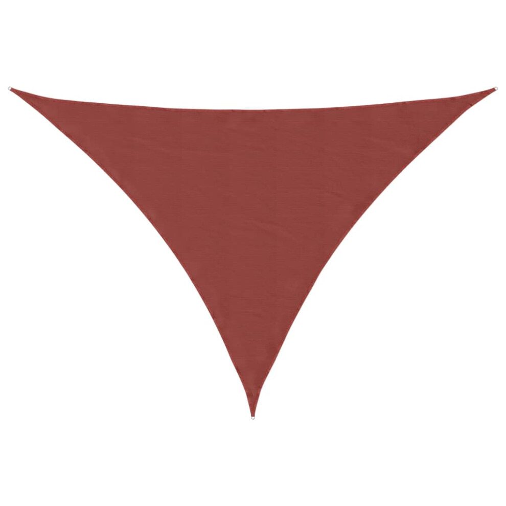 Vidaxl (Terracotta, 5 X 5 X 6 M) Sunshade Sail Oxford Fabric Triangular Shade Sail Sunscreen Canopy