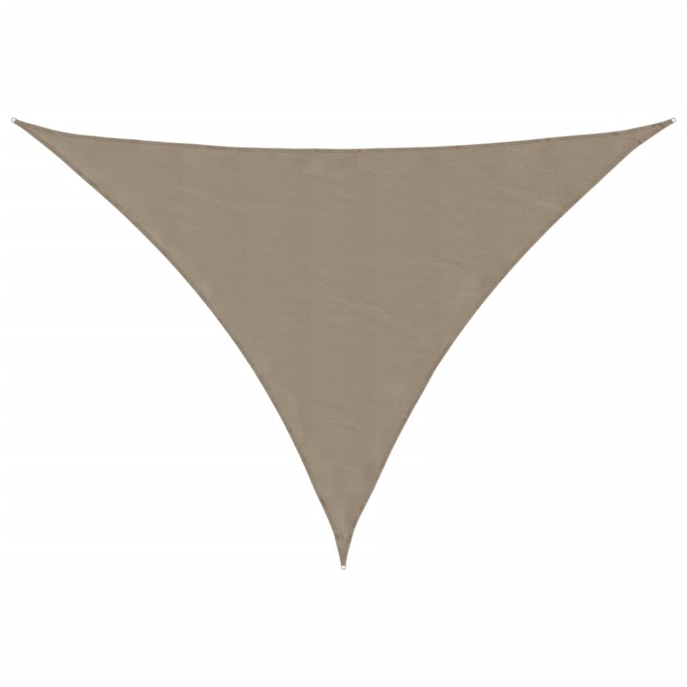 Vidaxl (Taupe, 2.5 X 2.5 X 3.5 M) Sunshade Sail Oxford Fabric Triangular Shade Sail Sunscreen Canopy