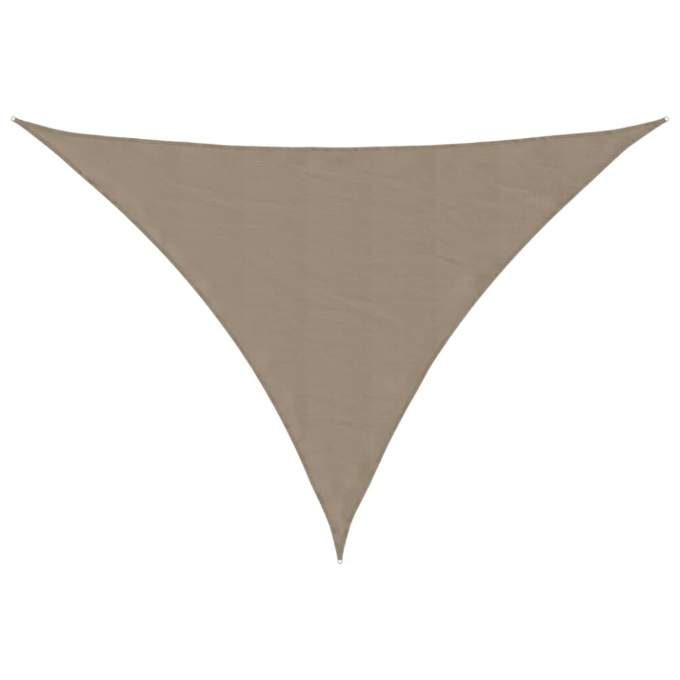 Vidaxl (Taupe, 4 X 4 X 5.8 M) Sunshade Sail Oxford Fabric Triangular Shade Sail Sunscreen Canopy