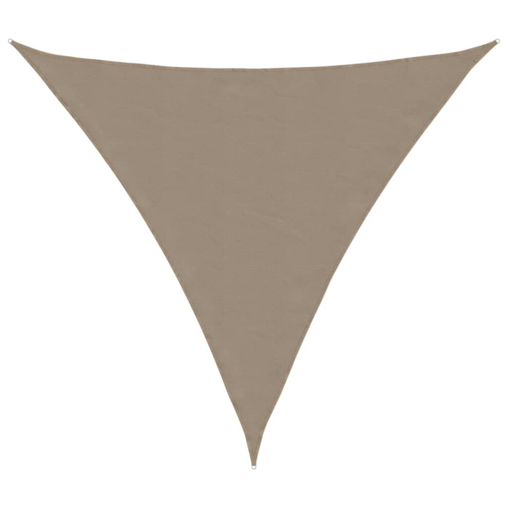 Vidaxl (Taupe, 5 X 5 X 5 M) Sunshade Sail Oxford Fabric Triangular Shade Sail Sunscreen Canopy