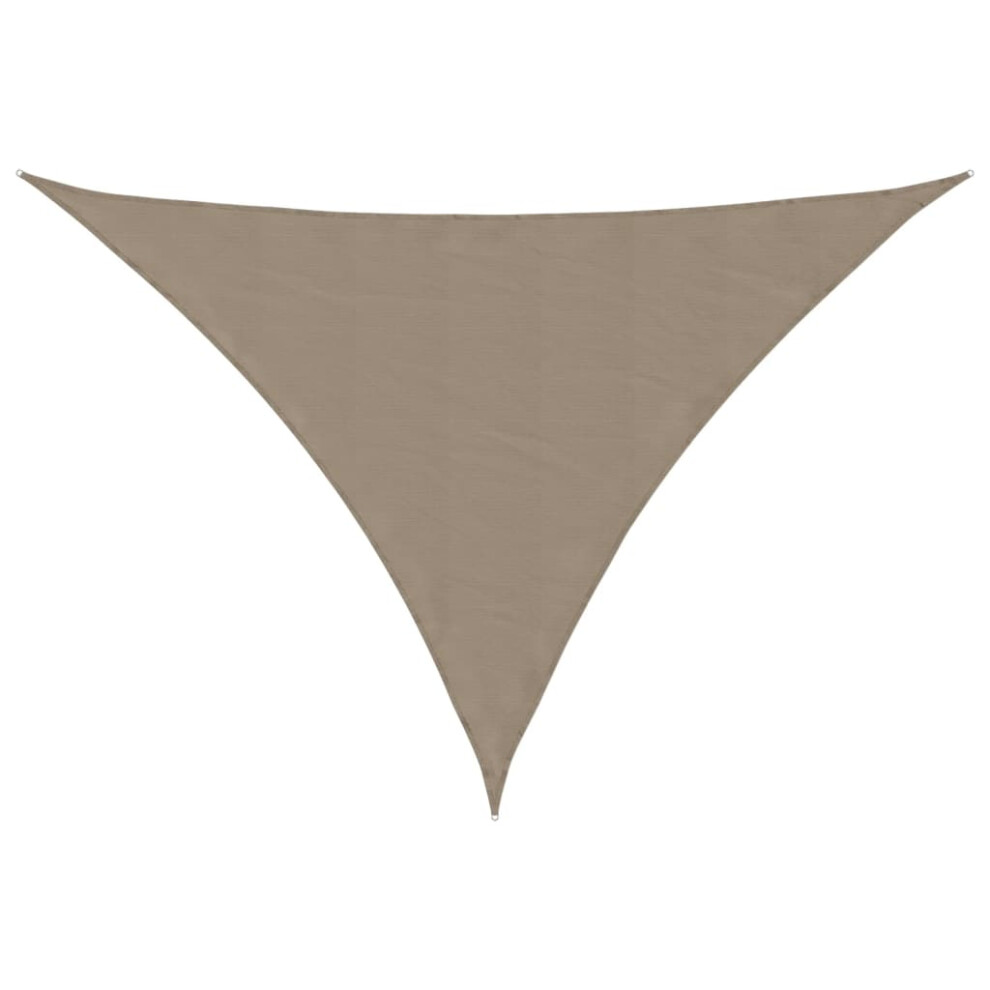 Vidaxl (Taupe, 4 X 5 X 6.4 M) Sunshade Sail Oxford Fabric Triangular Shade Sail Sunscreen Canopy