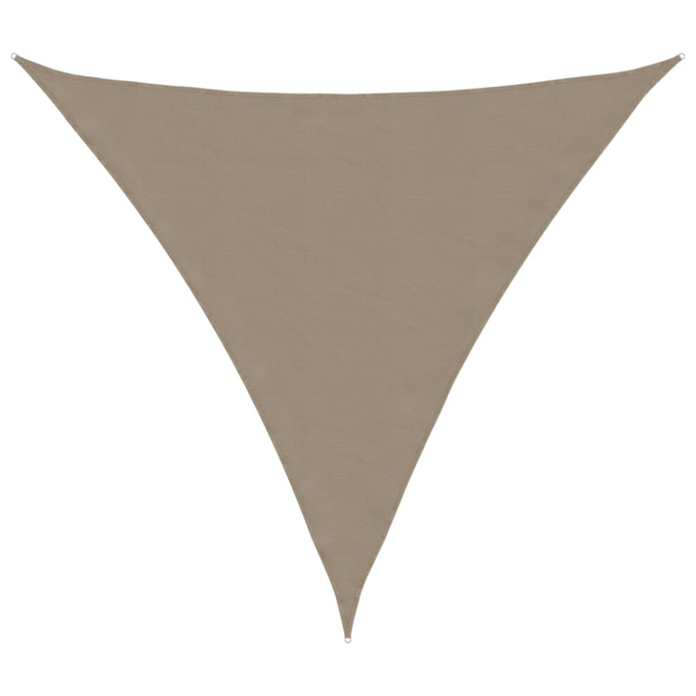 Vidaxl (Taupe, 6 X 6 X 6 M) Sunshade Sail Oxford Fabric Triangular Shade Sail Sunscreen Canopy