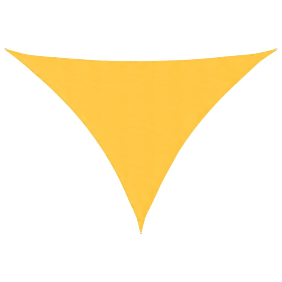 Vidaxl (Yellow, 2.5 X 2.5 X 3.5 M) Sunshade Sail Oxford Fabric Triangular Shade Sail Sunscreen Canopy