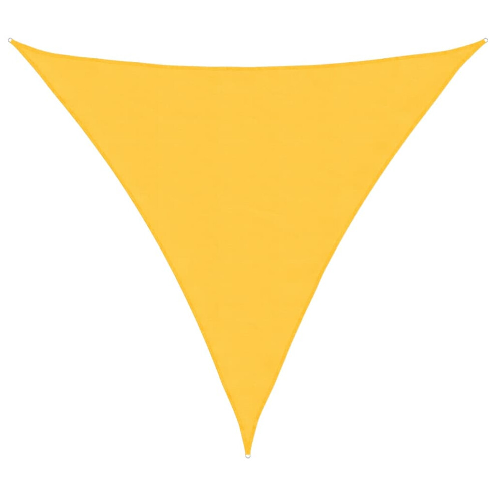 Vidaxl (Yellow, 6 X 6 X 6 M) Sunshade Sail Oxford Fabric Triangular Shade Sail Sunscreen Canopy