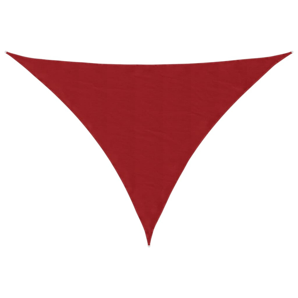 Vidaxl (Red, 2.5 X 2.5 X 3.5 M) Sunshade Sail Oxford Fabric Triangular Shade Sail Sunscreen Canopy