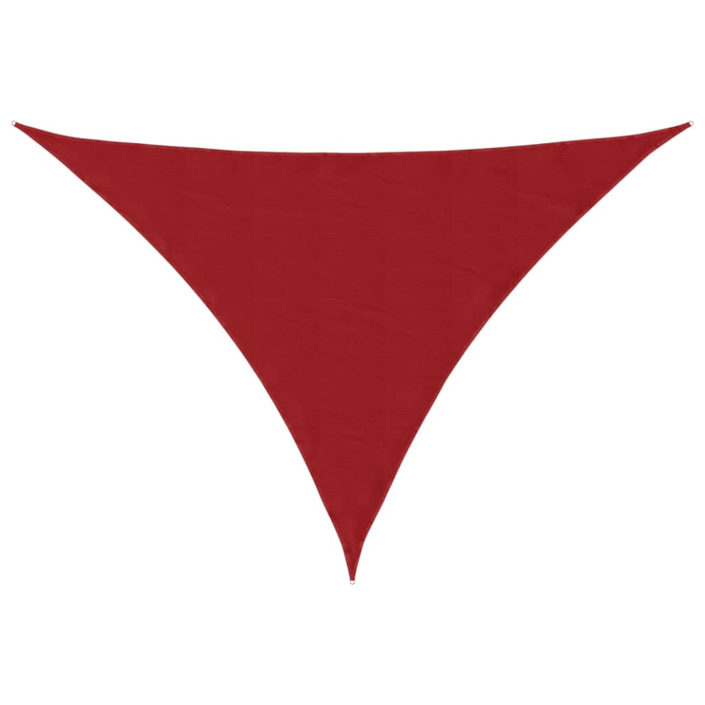 Vidaxl (Red, 3 X 3 X 4.24 M) Sunshade Sail Oxford Fabric Triangular Shade Sail Sunscreen Canopy