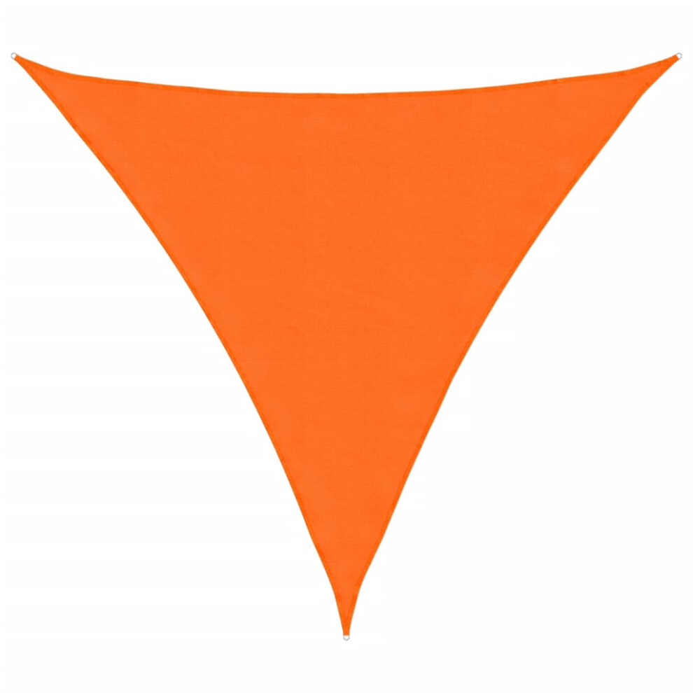 Vidaxl (Orange, 6 X 6 X 6 M) Sunshade Sail Oxford Fabric Triangular Shade Sail Sunscreen Canopy