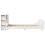 VidaXL (white, 140 x 200 cm) vidaXL Bed Frame without Mattress Bed Base Solid Wood Pine 7