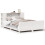 VidaXL (white, 140 x 200 cm) vidaXL Bed Frame without Mattress Bed Base Solid Wood Pine 2