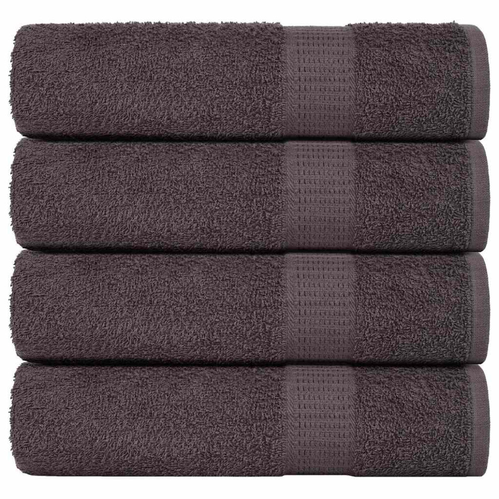 Vidaxl Bath Towels 4 Pcs Anthracite 100X150 Cm 360 Gsm 100% Cotton Towel