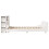VidaXL (white, 140 x 190 cm) vidaXL Bed Frame without Mattress Bed Base Solid Wood Pine 7